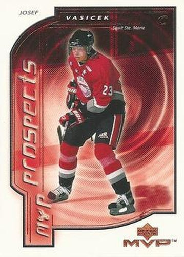 #212 Josef Vasicek - Sault Ste. Marie Greyhounds - 2000-01 Upper Deck MVP Hockey