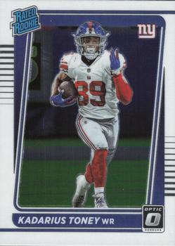 #212 Kadarius Toney - New York Giants - 2021 Donruss Optic Football