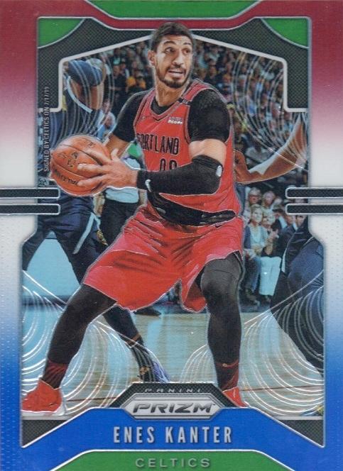 #212 Enes Kanter - Boston Celtics - 2019-20 Panini Prizm - Prizms Red White and Blue Basketball