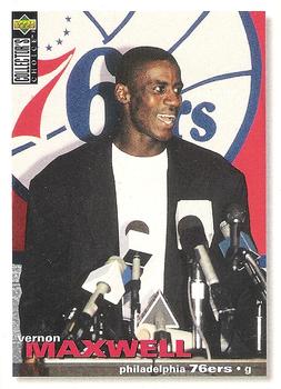 #212 Vernon Maxwell - Philadelphia 76ers - 1995-96 Collector's Choice Basketball