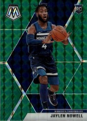 #212 Jaylen Nowell - Minnesota Timberwolves - 2019-20 Panini Mosaic - Green Prizm Basketball