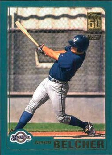 #T212 Jason Belcher - Milwaukee Brewers - 2001 Topps Traded & Rookies Baseball