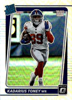 #212 Kadarius Toney - New York Giants - 2021 Donruss Optic - Holo Football