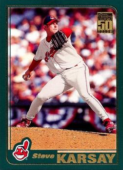 #212 Steve Karsay - Cleveland Indians - 2001 Topps Baseball