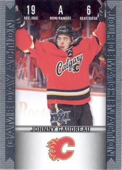 #HGD-6 Johnny Gaudreau - Calgary Flames - 2019-20 Upper Deck Tim Hortons - Game Day Action Hockey