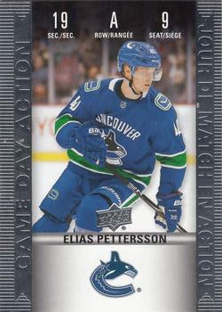 #HGD-9 Elias Pettersson - Vancouver Canucks - 2019-20 Upper Deck Tim Hortons - Game Day Action Hockey