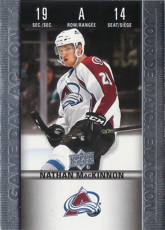#HGD-14 Nathan MacKinnon - Colorado Avalanche - 2019-20 Upper Deck Tim Hortons - Game Day Action Hockey