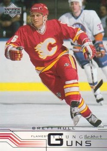 #213 Brett Hull - Calgary Flames - 2001-02 Upper Deck Hockey