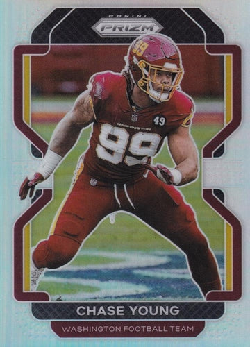#213 Chase Young - Washington Football Team - 2021 Panini Prizm - Silver Football