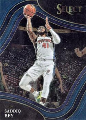 #213 Saddiq Bey - Detroit Pistons - 2021-22 Panini Select - Blue Basketball