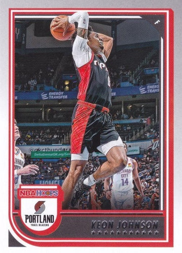 #213 Keon Johnson - Portland Trail Blazers - 2022-23 Hoops Basketball