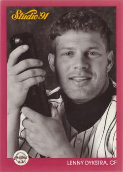 #213 Lenny Dykstra - Philadelphia Phillies - 1991 Studio Baseball
