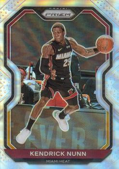 #213 Kendrick Nunn - Miami Heat - 2020-21 Panini Prizm - Silver Prizms Basketball