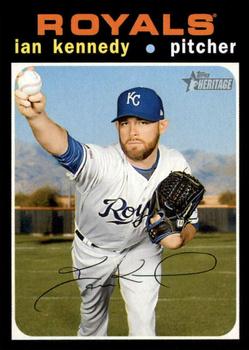 #213 Ian Kennedy - Kansas City Royals - 2020 Topps Heritage Baseball