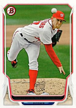 #213 Stephen Strasburg - Washington Nationals - 2014 Bowman Baseball