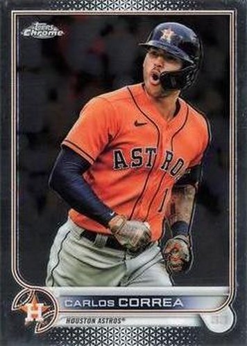 #213 Carlos Correa - Houston Astros - 2022 Topps Chrome Baseball