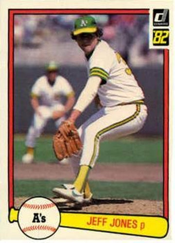 #213 Jeff Jones - Oakland Athletics - 1982 Donruss Baseball