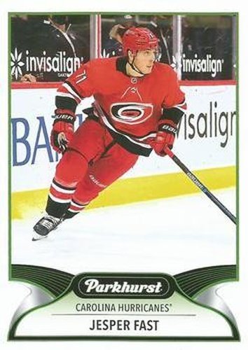 #213 Jesper Fast - Carolina Hurricanes - 2021-22 Parkhurst Hockey