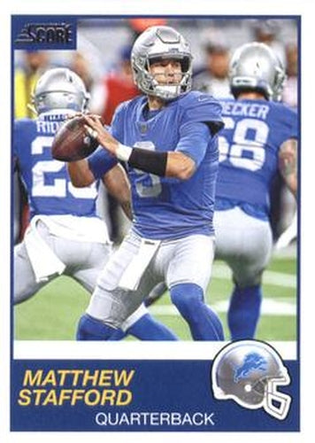 #213 Matthew Stafford - Detroit Lions - 2019 Score Football
