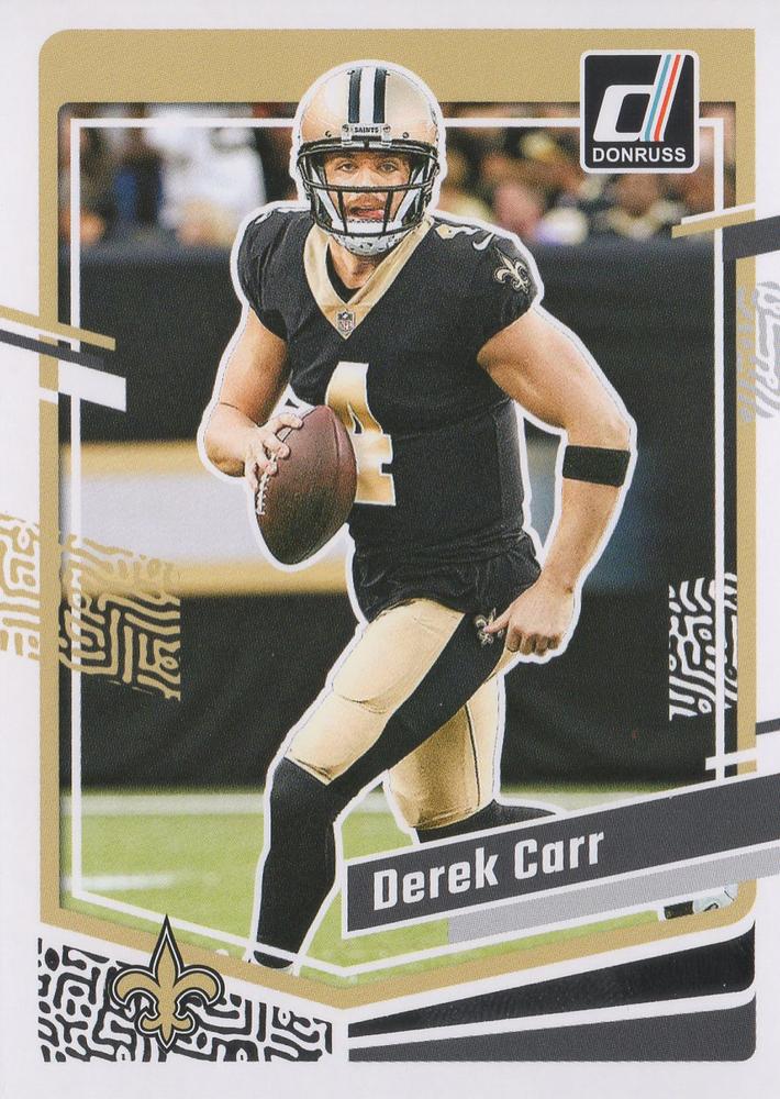 #213 Derek Carr - New Orleans Saints - 2023 Donruss Football