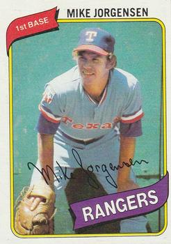 #213 Mike Jorgensen - Texas Rangers - 1980 Topps Baseball