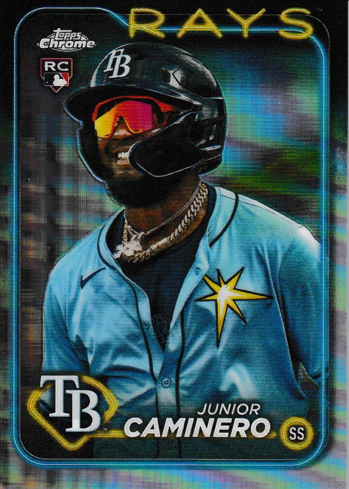 #213b Junior Caminero - Tampa Bay Rays - 2024 Topps Chrome Baseball