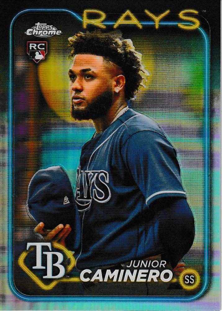 #213c Junior Caminero - Tampa Bay Rays - 2024 Topps Chrome Baseball