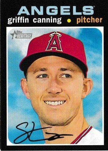 #214 Griffin Canning - Los Angeles Angels - 2020 Topps Heritage Baseball