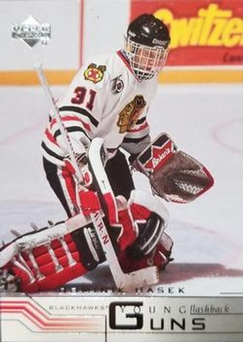 #214 Dominik Hasek - Chicago Blackhawks - 2001-02 Upper Deck Hockey
