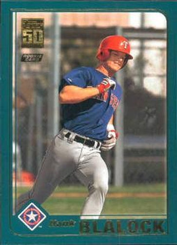 #T214 Hank Blalock - Texas Rangers - 2001 Topps Traded & Rookies Baseball