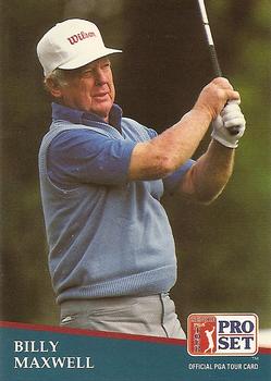 #214 Billy Maxwell - 1991 Pro Set PGA Tour Golf