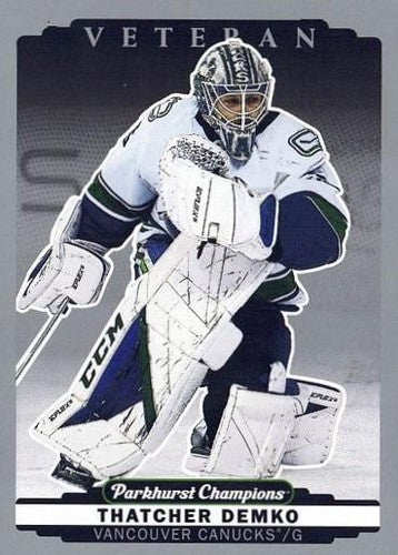 #214 Thatcher Demko - Vancouver Canucks - 2022-23 Parkhurst Champions - Silver Hockey