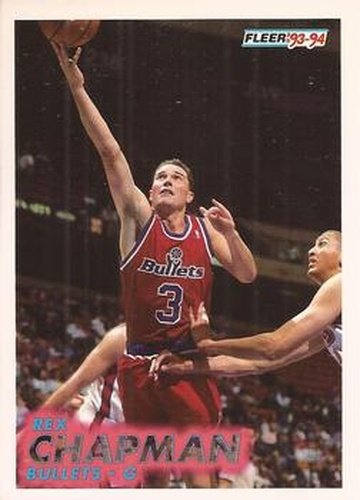#214 Rex Chapman - Washington Bullets - 1993-94 Fleer Basketball