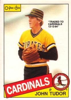 #214 John Tudor - St. Louis Cardinals - 1985 O-Pee-Chee Baseball