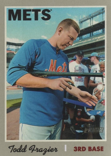 #214 Todd Frazier - New York Mets - 2019 Topps Heritage Baseball