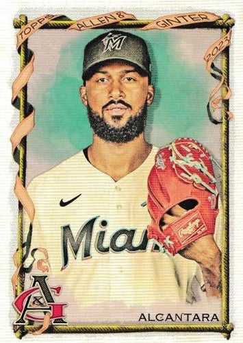 #214 Sandy Alcantara - Miami Marlins - 2023 Topps Allen & Ginter Baseball
