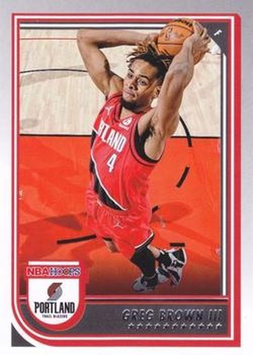 #214 Greg Brown III - Portland Trail Blazers - 2022-23 Hoops Basketball