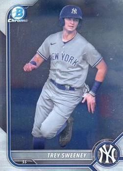 #BCP-214 Trey Sweeney - New York Yankees - 2022 Bowman - Chrome Prospects Baseball