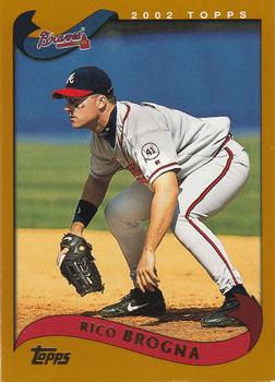 #214 Rico Brogna - Atlanta Braves - 2002 Topps Baseball