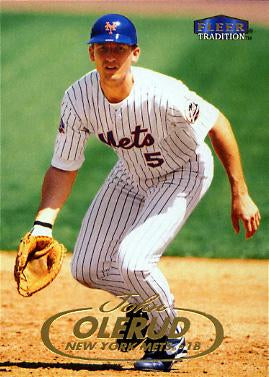 #214 John Olerud - New York Mets - 1998 Fleer Tradition Baseball