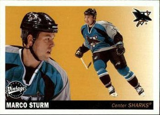 #214 Marco Sturm - San Jose Sharks - 2002-03 Upper Deck Vintage Hockey