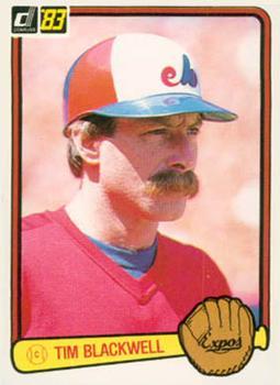 #214 Tim Blackwell - Montreal Expos - 1983 Donruss Baseball