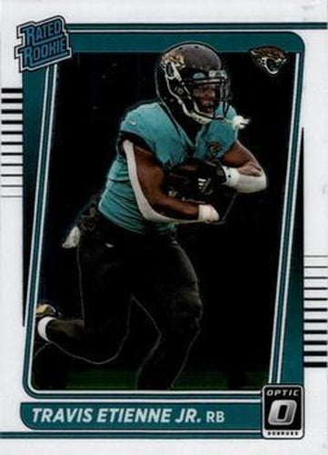 #214 Travis Etienne Jr. - Jacksonville Jaguars - 2021 Donruss Optic Football