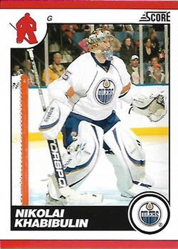 #214 Nikolai Khabibulin - Edmonton Oilers - 2010-11 Score Hockey