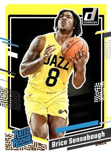 #214 Brice Sensabaugh - Utah Jazz - 2023-24 Donruss Basketball