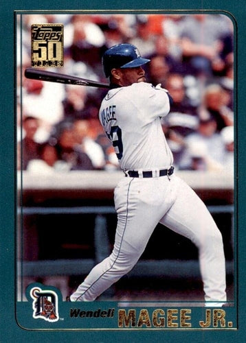 #214 Wendell Magee Jr. - Detroit Tigers - 2001 Topps Baseball