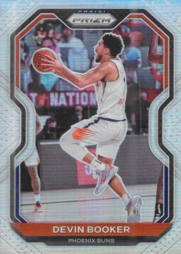 #214 Devin Booker - Phoenix Suns - 2020-21 Panini Prizm - Silver Prizms Basketball
