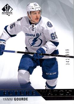 #214 Yanni Gourde - Tampa Bay Lightning - 2015-16 SP Authentic Hockey