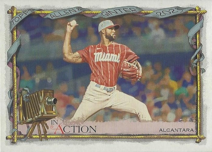 #214b Sandy Alcantara - Miami Marlins - 2023 Topps Allen & Ginter Baseball