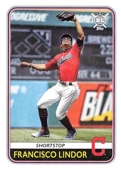 #215 Francisco Lindor - Cleveland Indians - 2020 Topps Big League Baseball